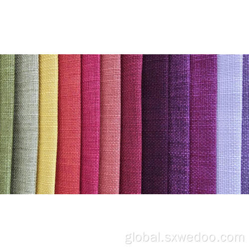 Dyeing Linen Fabric for Sofa Woven 100% Polyester Dyeing Linen Fabric for Sofa Supplier